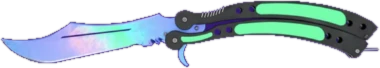Butterfly Knife Gamma Doppler Phase 1 CS2 skin reference image