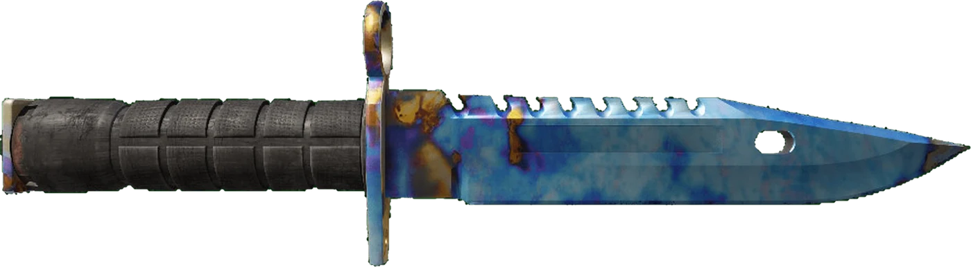 M9 Bayonet Case Hardened pattern 601 reference render, blade view